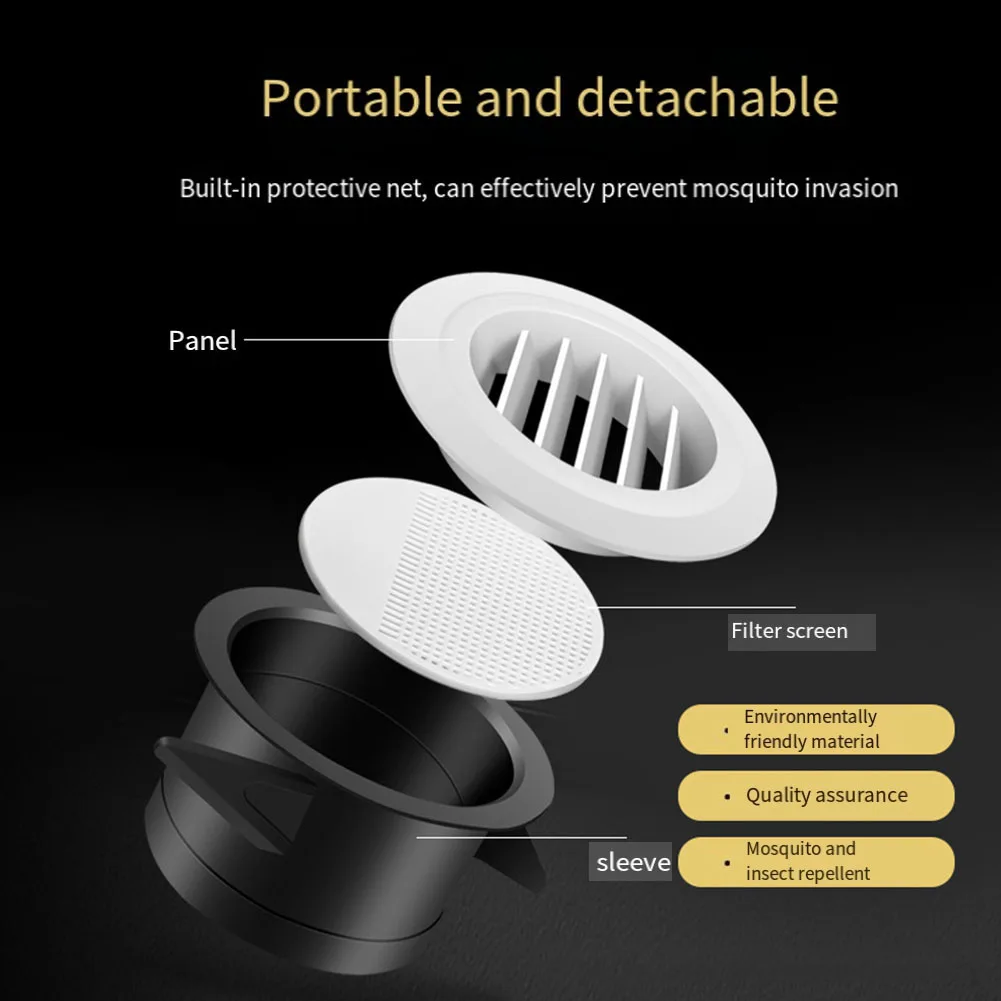 Wall Vent Covers Round Louver Vents Wall Or Ceiling Strong Wall Or Ceiling Installation Wall Or Ceiling White Black