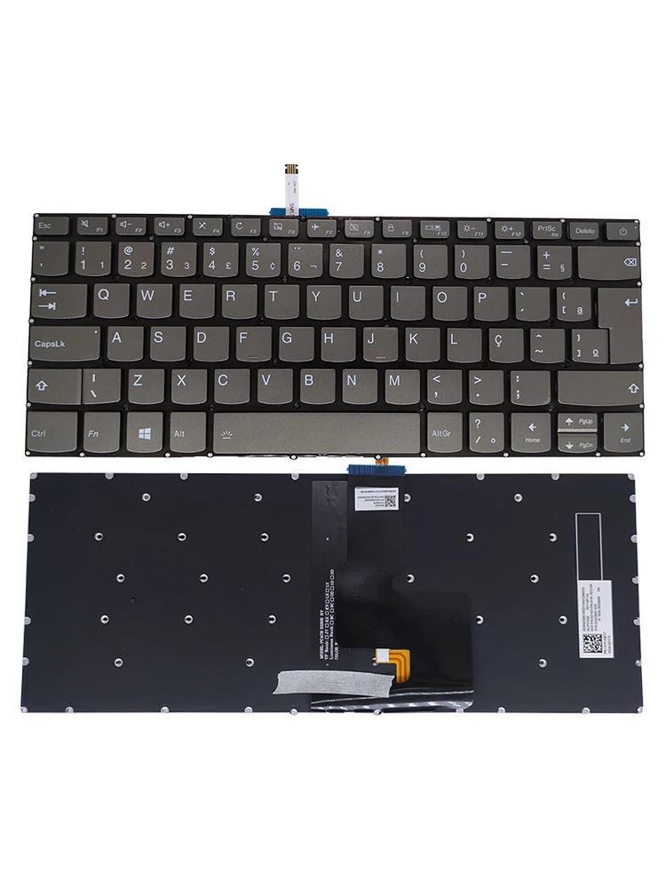 Imagem -06 - Teclado Espanhol Brasileiro Retroiluminado Lenovo Ideapad 32014ikb 320-14ast 520s-14 S145-14api 14iil S145-14 V14-ikb Pc4sb 320-14