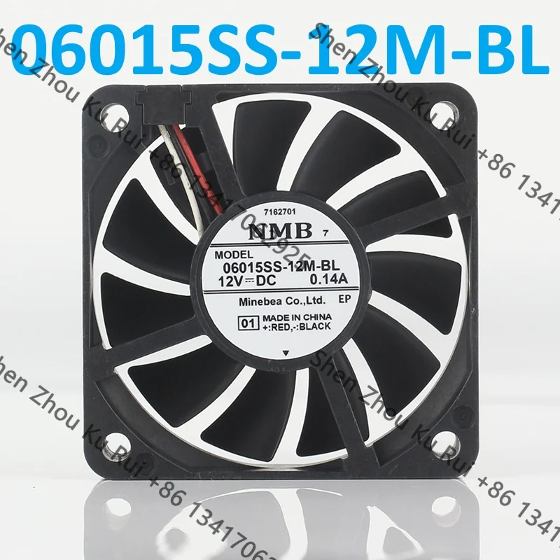 

Вентилятор охлаждения 6CM Original NMB DC 12V 0.14A 60X60X15MM для сервопривода Fanuc 6015, 3-проводной, 06015SS-12M-BL