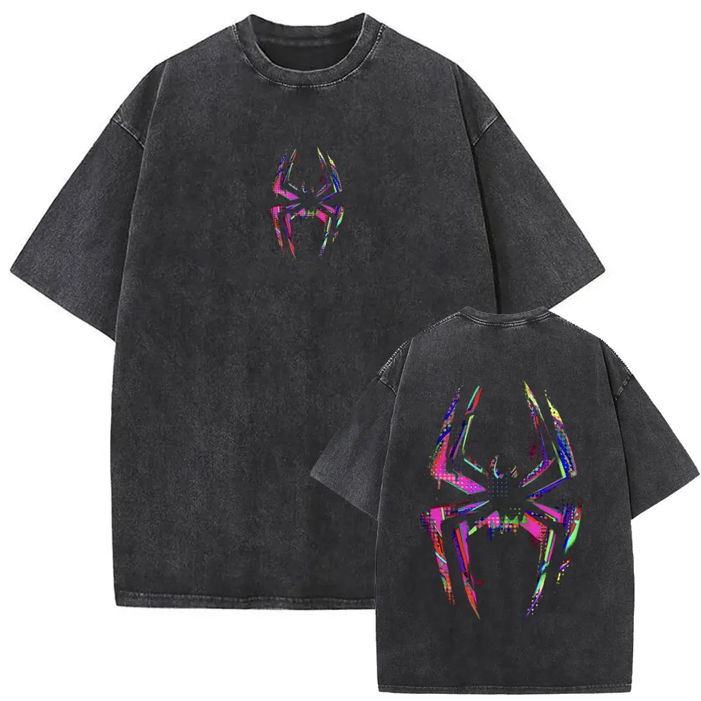 Washed Vintage Rapper Metro Boomin Music Album Cover T-shirt Spider Graphic T-shirts Men Women Hip Hop Fashion Oversized T Shirt