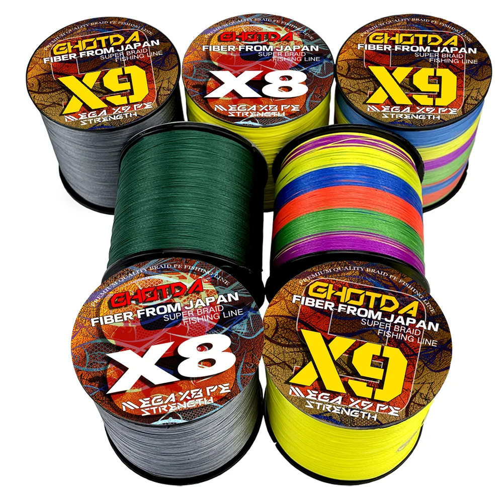 Japan High Quality 8-91kg Material 8/9/16 Strands Braided Fishing Line Super Smooth Multifilament PE Saltwater Line 18-200lb