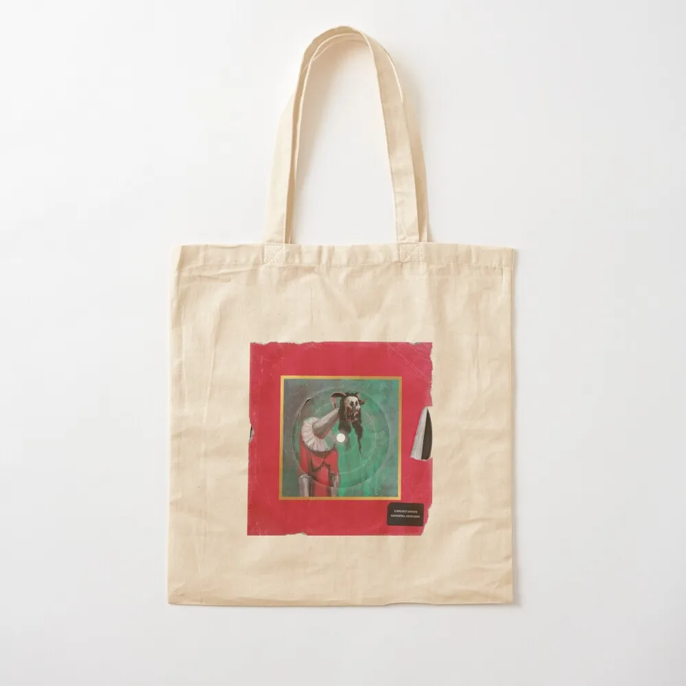 Kanye West - Devil in a New Dress Tote Bag university shopper bag ecological bags supermarket folding bag