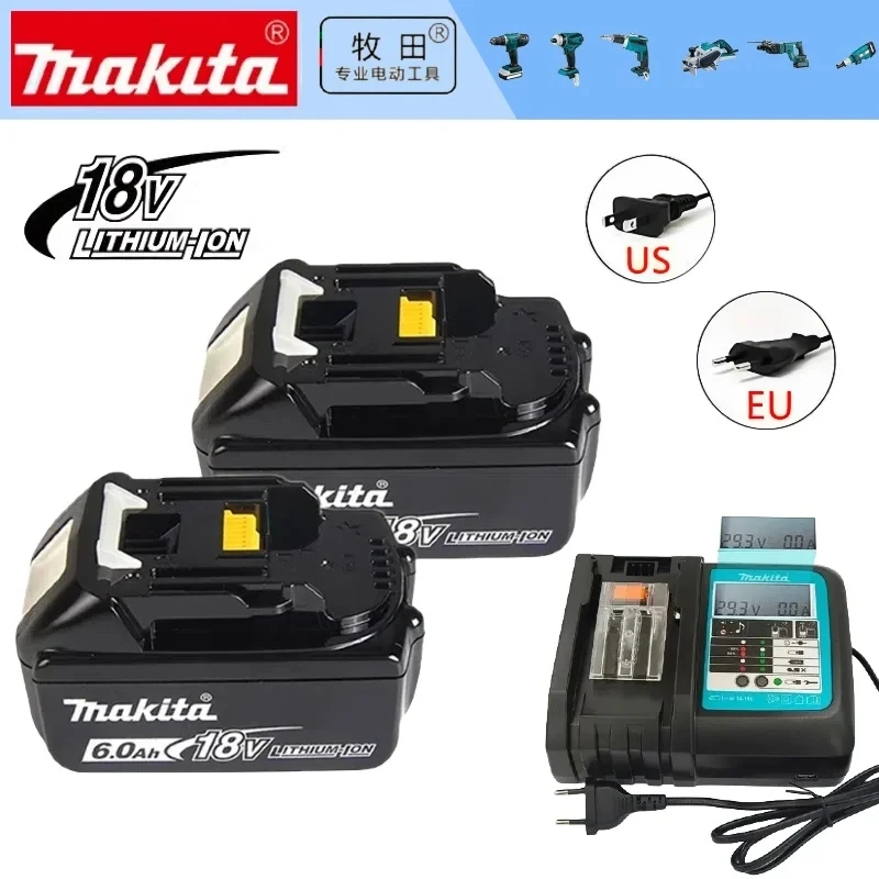 

Makita Latest Upgraded BL1860 Rechargeable Battery 18 V 6.0A Lithium for Makita 18V Battery BL1840 BL1850 BL1830 BL1860B LXT 400