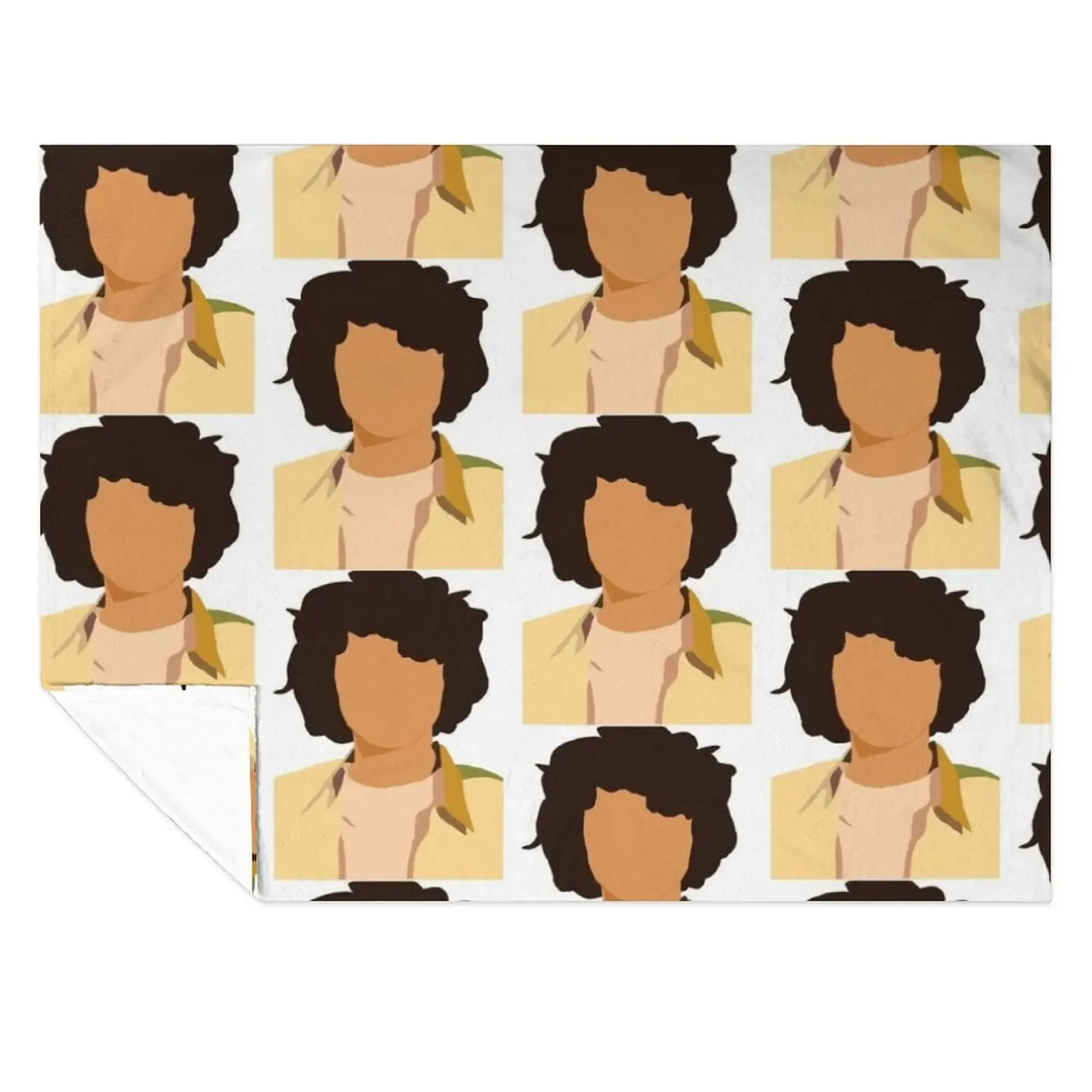 

Finn Wolfhard Throw Blanket Hairy Thins Flannel Plaid on the sofa Blankets