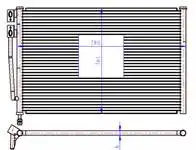 CFR219016 for air conditioning radiator (condenser) FIESTA/FUSION 1,25/FUSION///1,4TDCI 02-08