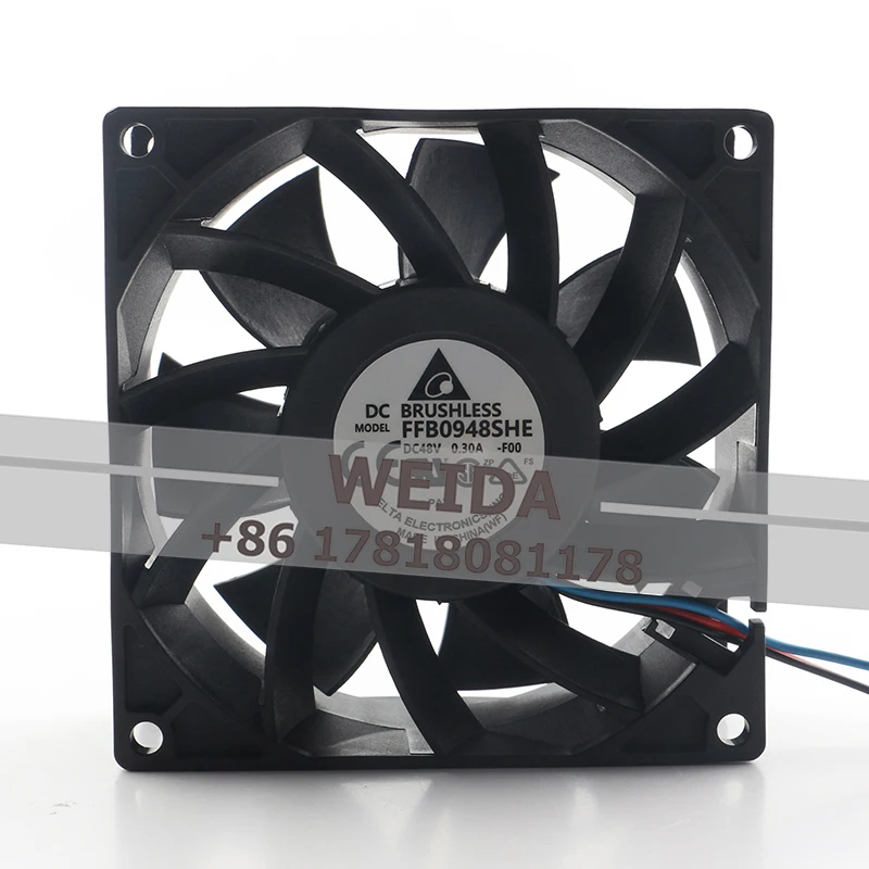 New Delta FFB0948SHE with 9CM Three-wire DC48V 0.30A test Function frequency converter 90X90X38MM Double ball Cooling fan