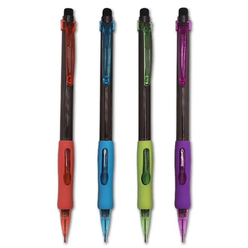 Simple 0.5/0.7MM Mechanical Pencil With Eraser Soft Rubber Sheath Propelling Pencil Movable Pencil Office School Supplies