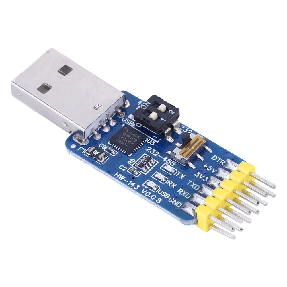 CP2102 6-in-1 USB-UART USB To Serial Adapter Multifunctional Convert Module USB-TTL/RS485/232 TTL-RS232/485 232 To 485