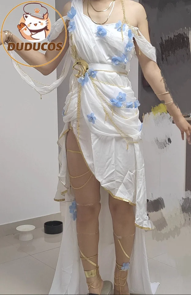 IN STOCK Frieren Cosplay Doujin Costume Anime DUDU-SR Women Witch Dress Frieren Oracle Wig view 4