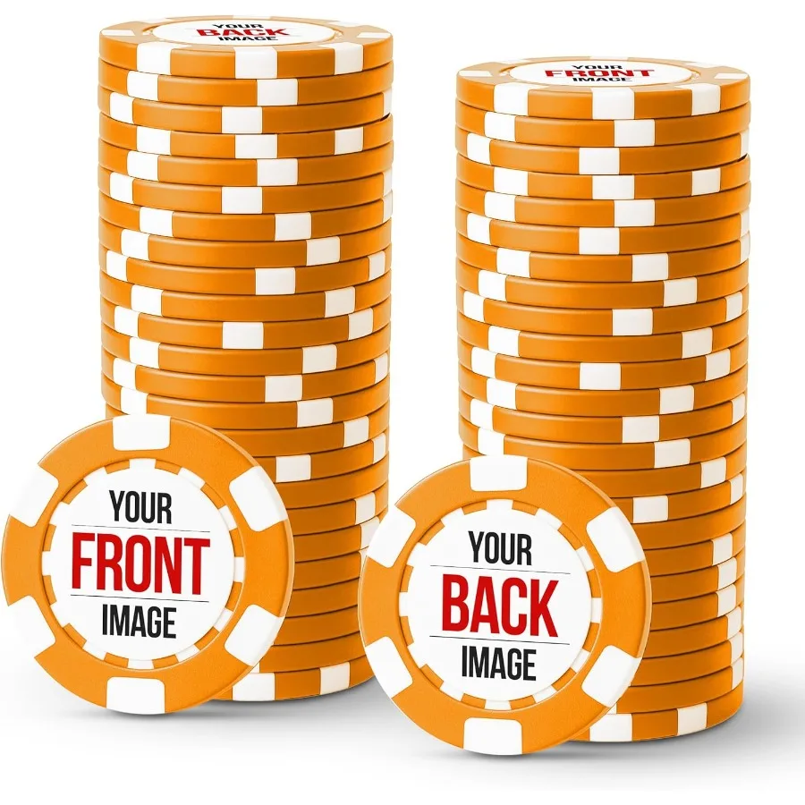

Custom Poker Chips for Home Games Parties and Events Personalized Poker Chip Sets of 50 100 200 or 500 HighQuality Custom Poker