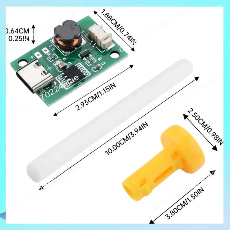 A17Z DC5V Single Non-Switched Atomization Humidification Module DIY Ultrasonic Atomizer TYPE-C Mini Humidifier Circuit Board
