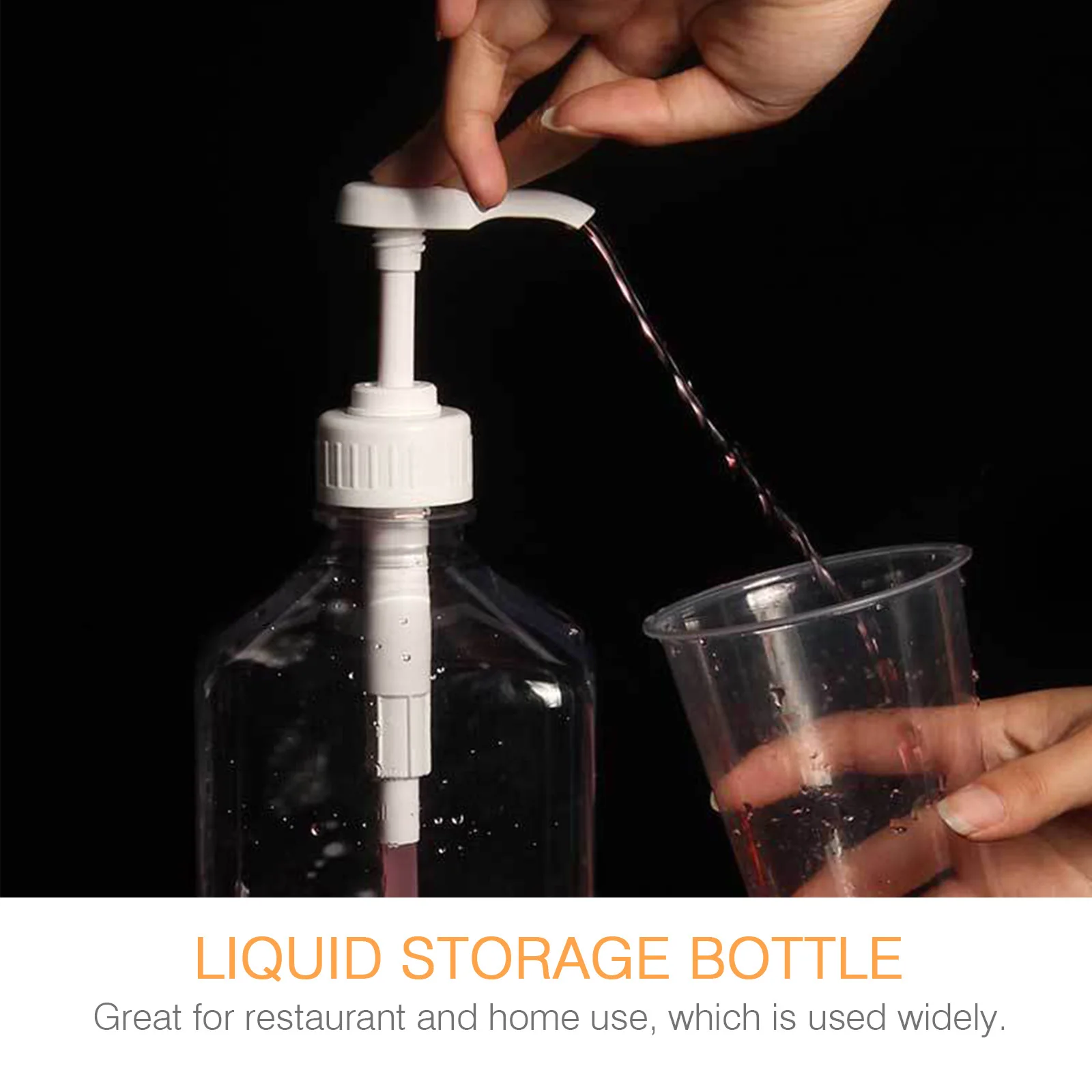 

Sugar Syrup Bottle 1600ml Transparent Plastic Squeeze Bottle Kitchen Liquid Storage Container Ketchup Mustard Sauce