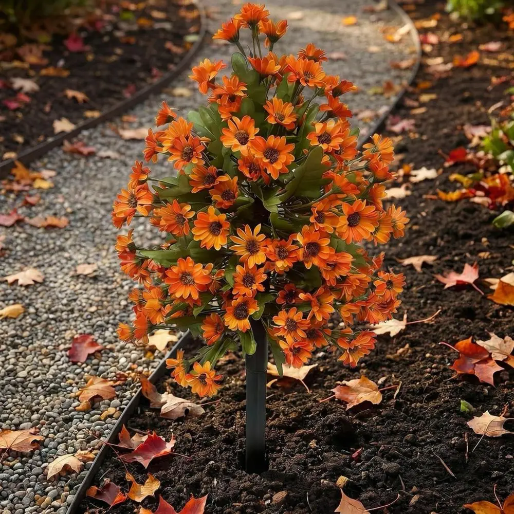 Outdoor Artificial Eucalyptus Ground Plug Fake Floral Garden Ornament Plastic Plant For Backyard Patio Lawn Landscape