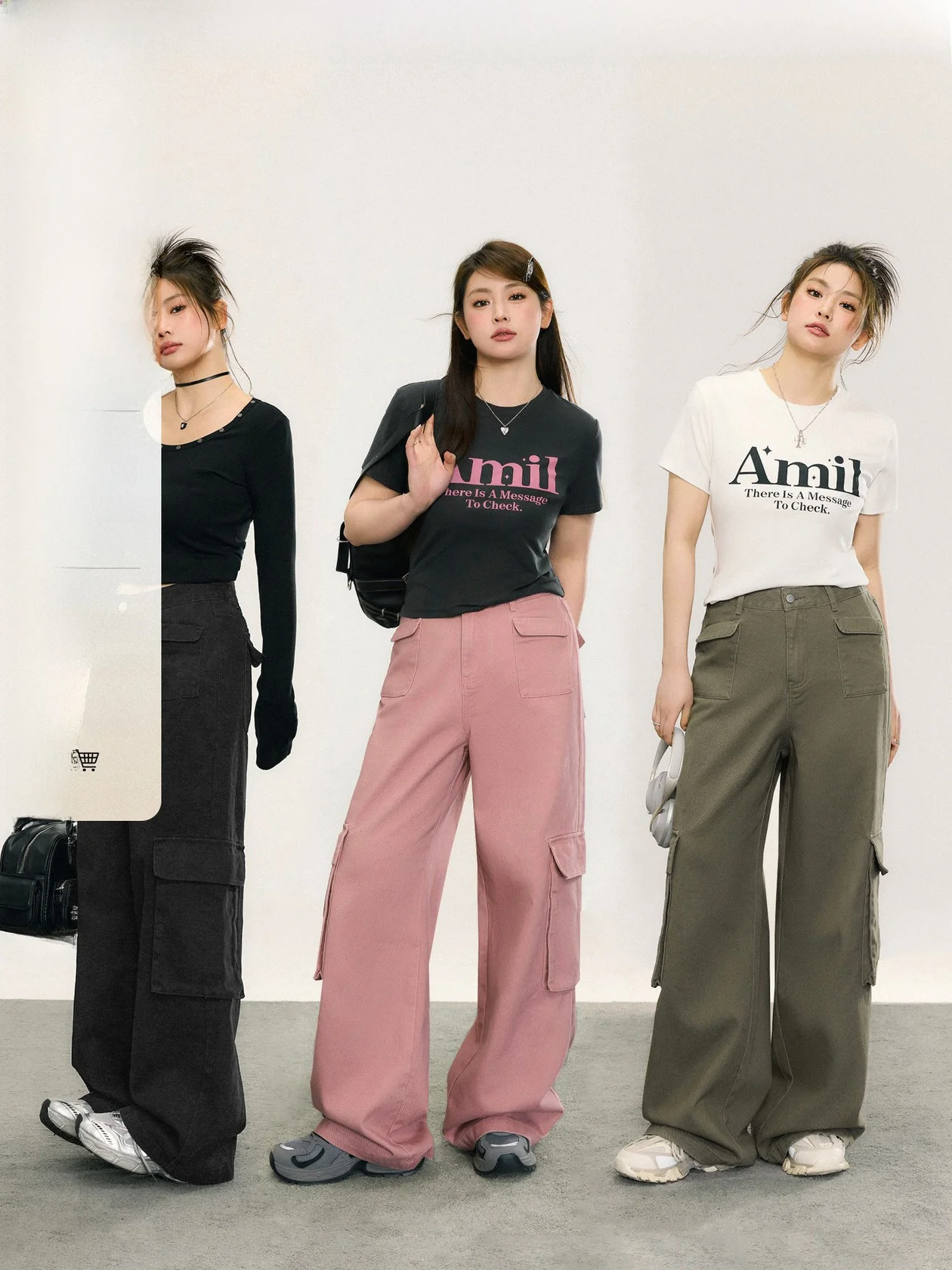 

Брюки Jiu Workop "Never Stop Walking" больших размеров: сексуальные, свободные, стройнящие, повседневные, длинные, для женщин больших размеров