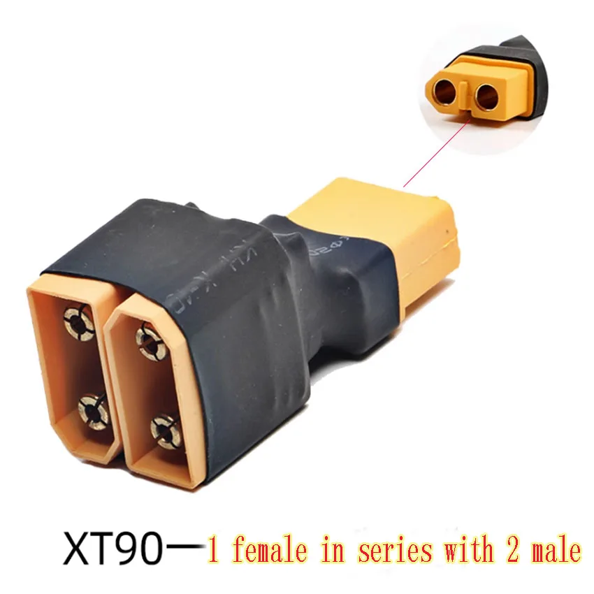 XT90 Parallel Adapter Connectors Battery Series Connection Cable For RC Lipo Battery Airplane Quadcopter Drone