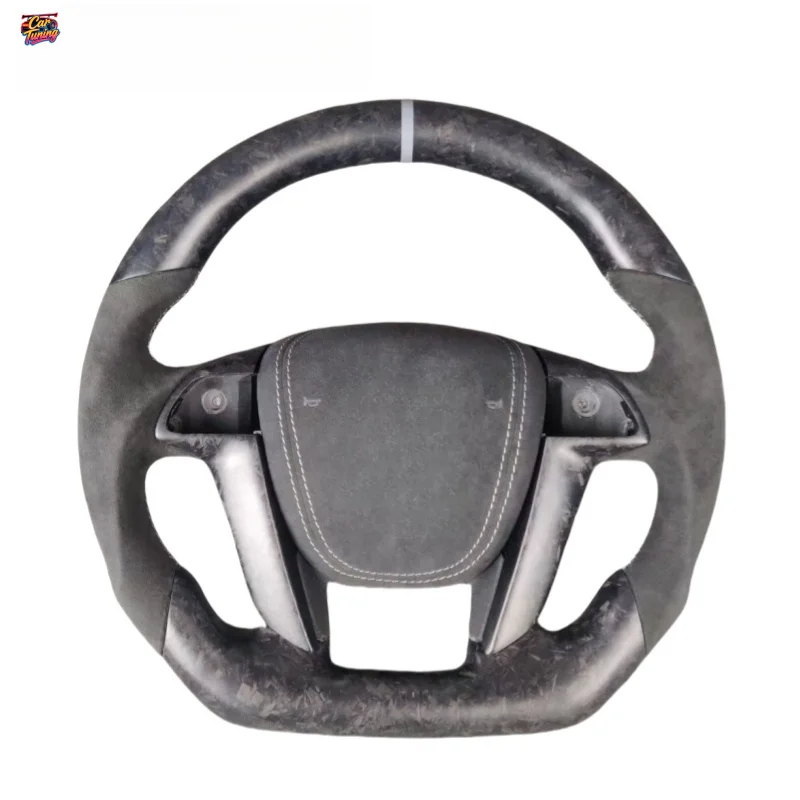 for Accord Eighth Generation  Odyssey Crosstour Racing Flat Bottomed Carbon Fiber 3 Spoke Steering Wheel Modification