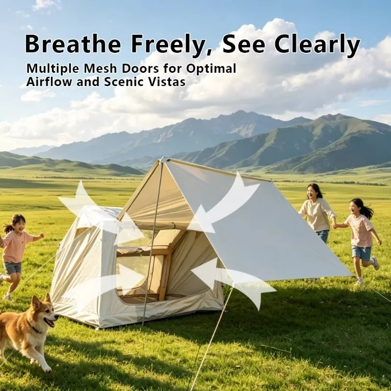 Durable UV Resistant Reliable Manufacturer Inflatable Camping Tent for Resort Procurement