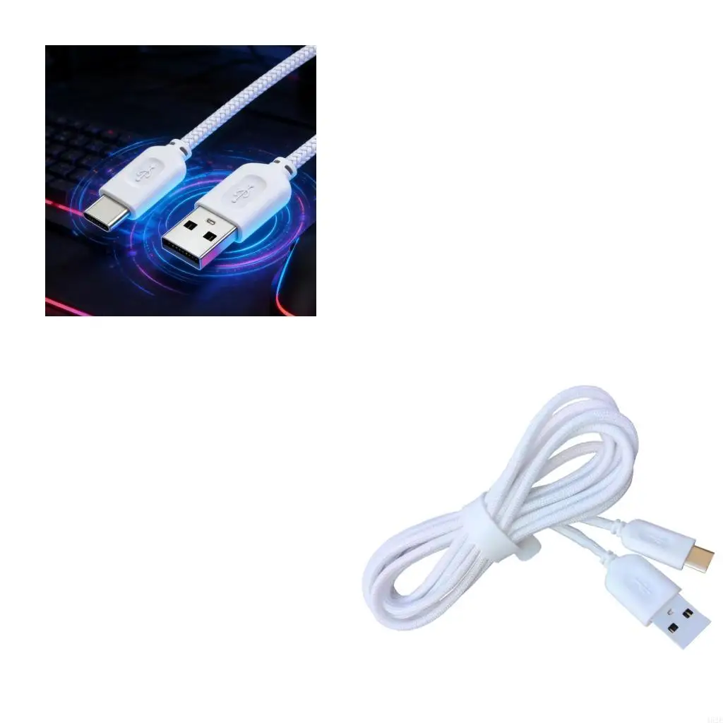 462E 3.5mm Braided USB Cable for AW720M AW620M Gaming Mouse With Fast Charging And Data Transfer