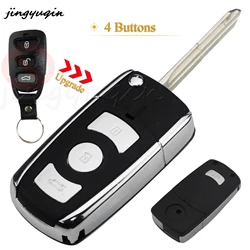 Jingyuqin 4 Bottoni Modificato Chiave A Distanza Dell'automobile Borsette Per Hyundai Santa Fe Aceent Elantra H1 Fare clic KIA Mattina Picanto Cerato Rio