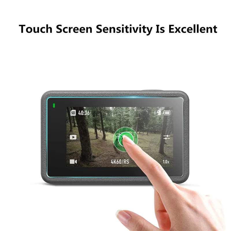 Djiアクション3用強化ガラススクリーンプロテクター,レンズ保護フィルム,カメラアクセサリー