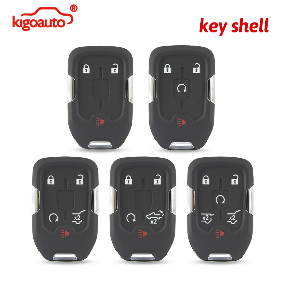 KIGOAUTO Smart Keyless Entry Remote Car Key Fob Shell Case For Chevrolet Tahoe Suburban Silverado 1500 Colorado GMC Yukon XL