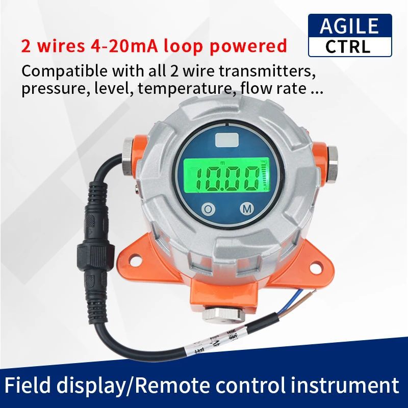 مقياس المستوى المغناطيسي لخزان زيت الوقود ، واقية من الانفجار ، مؤشر عرض الحقل LCD ، أداة التحكم عن بعد ، محطة توليد الطاقة ، 4-20ma