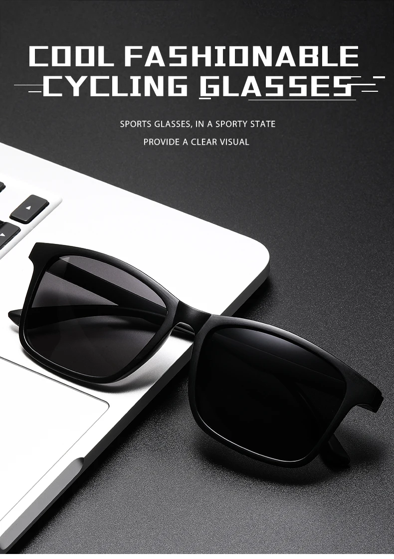 2024 neue Herren Business Polarisierte Sonnenbrille Quadratischen Rahmen Mode Sonnenbrillen Outdoor Angeln Fahren – Detail 1