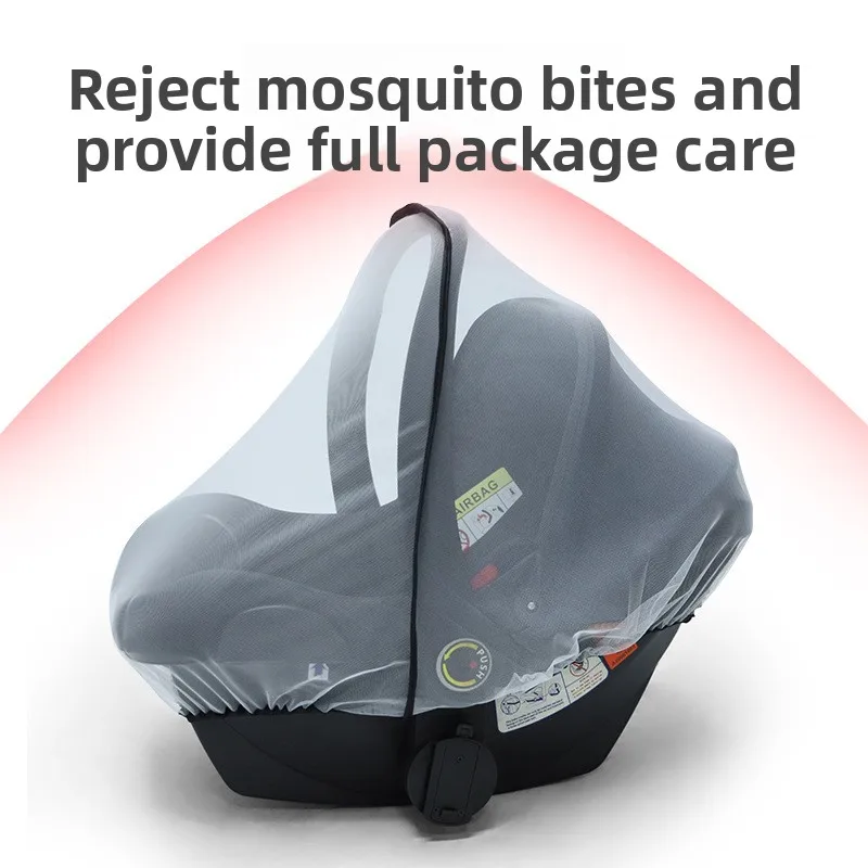 Baby Basket Mosquito Net Child Safety Seat Mosquito Cover Enlarge Encrypted Mosquito Net
