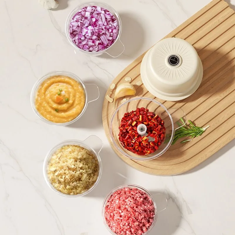 Mini Electric Garlic Chopper Automatic Garlic Mincer Kitchen Food Processor Portable Household Garlic Grinder Vegetable Cutter
