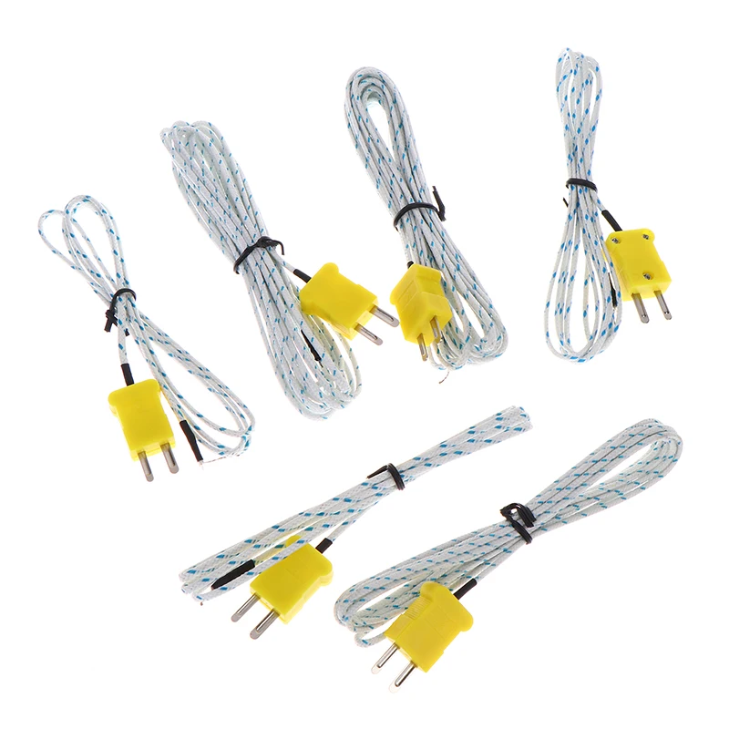 0.5M-10M K Type  Line Test Length Wire Temperature Thermocouple Sensor Probe Tester Line Multimeter Tester Line