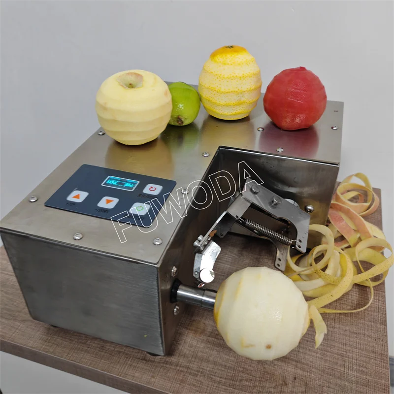 

160W Tabletop Commercial Tomato Kiwi Skin Remover Fruit Peeling Electric Orange Lemon Pear Apple Peeler Machine