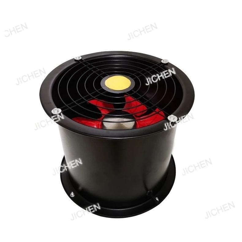 осевой вентилятор, высокоскоростной промышленный 8-дюймовый-16-дюймовый цилиндрический вентилятор для кухни с большим объемом воздуха