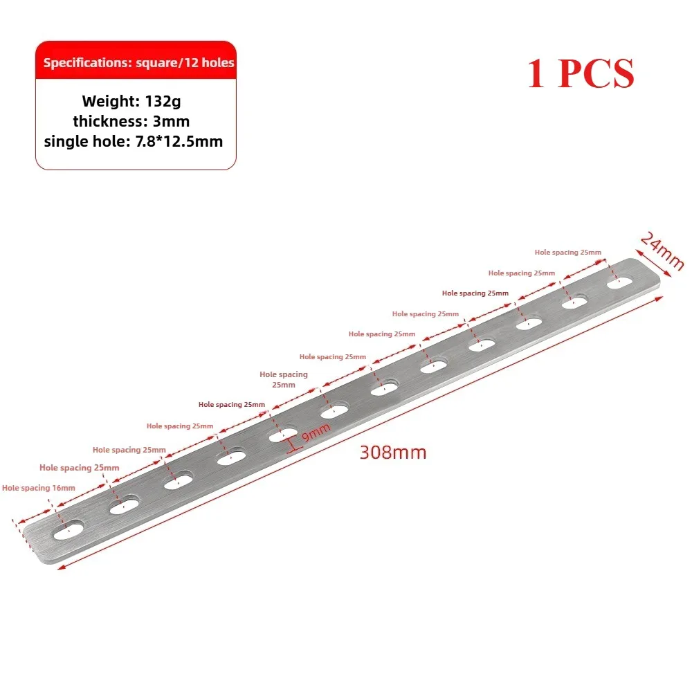 1Pcs Durable Straight Brace Angle Bracket Stainless Steel Flat Corner Bracket Mending Fastener Connection Plate