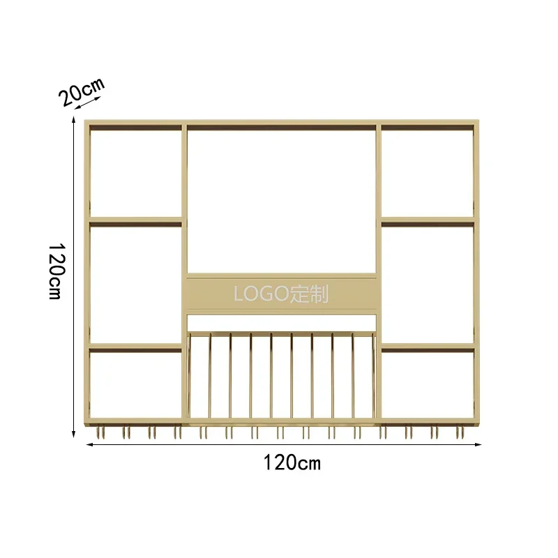 Variant: 120x20x120cm gold