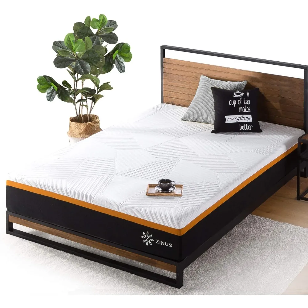 10 Inch Cooling Copper ADAPTIVE Pocket Spring Hybrid Mattress, Queen, Moisture Wicking Cover, Cooling Foam