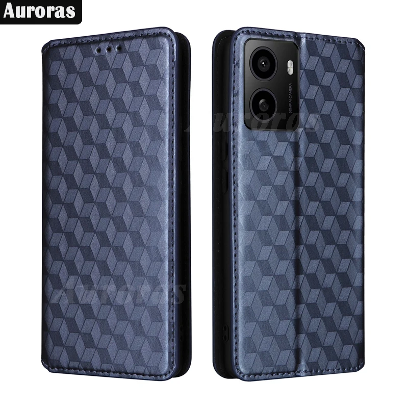 Aurora For Nokia HMD Pulse Pro Flip Case Grains Diamond Texture Leather Magnetic Holder Wallet For Nokia HMD Pulse Plus Shell