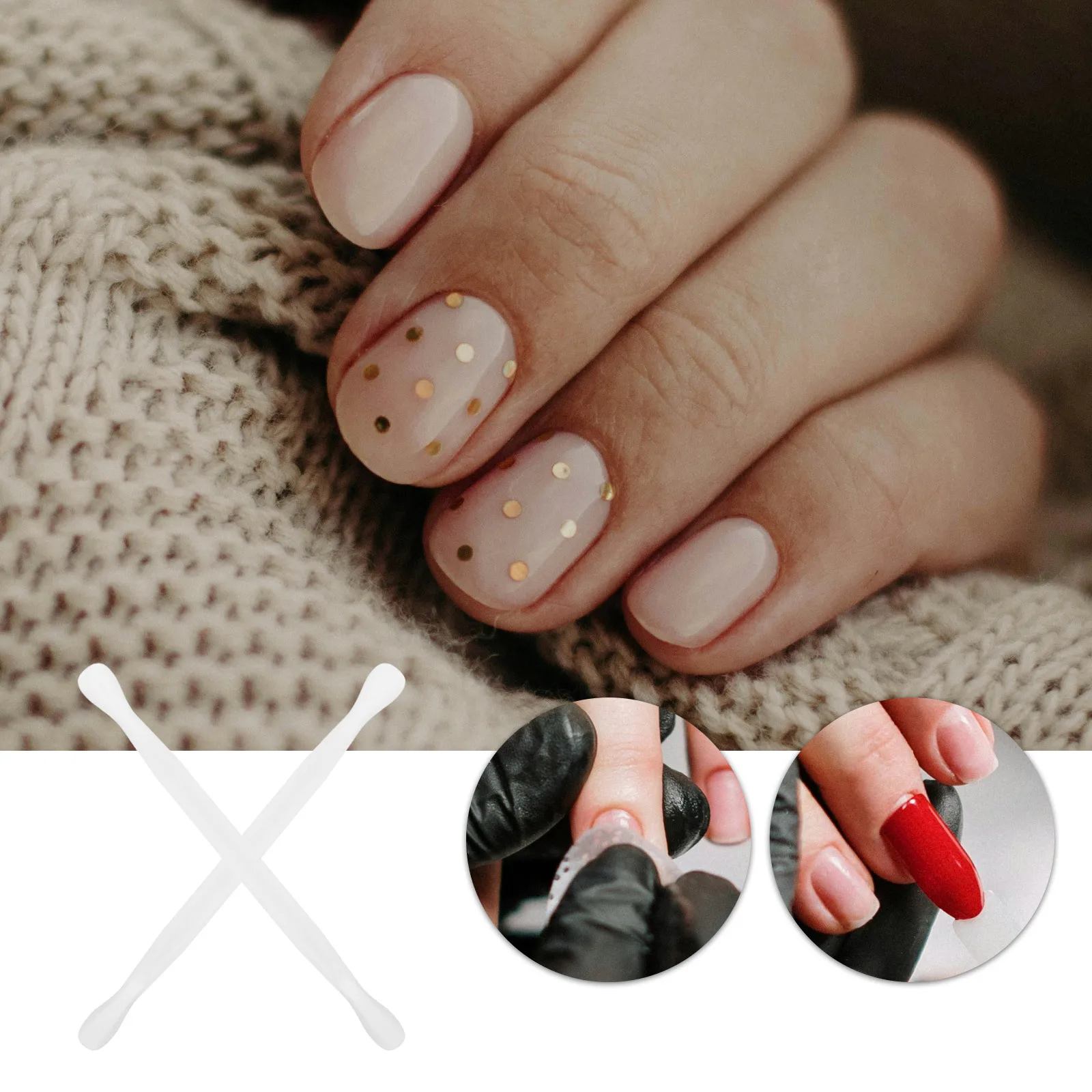 10개 네일 아트 푸셔 큐티클 트리머 젤 리무버 도구 매니큐어 키트 플라스틱 스크레이퍼 폴리쉬 제거기 여성용