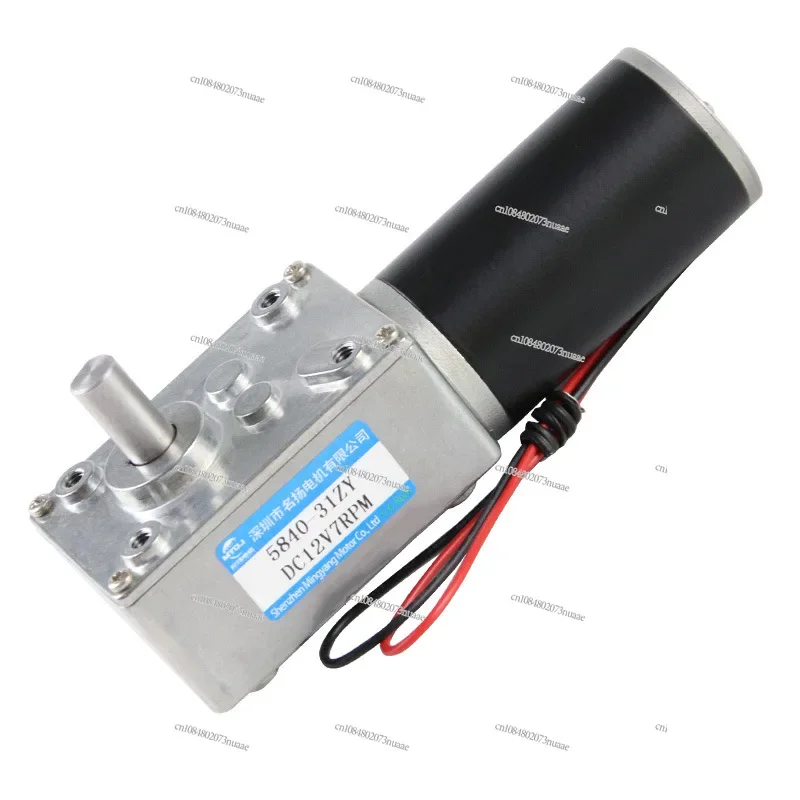 DC Geared Motor 12 Volts 24v Large Torque 5840-31zy Worm Gear Adjustable Speed Motor