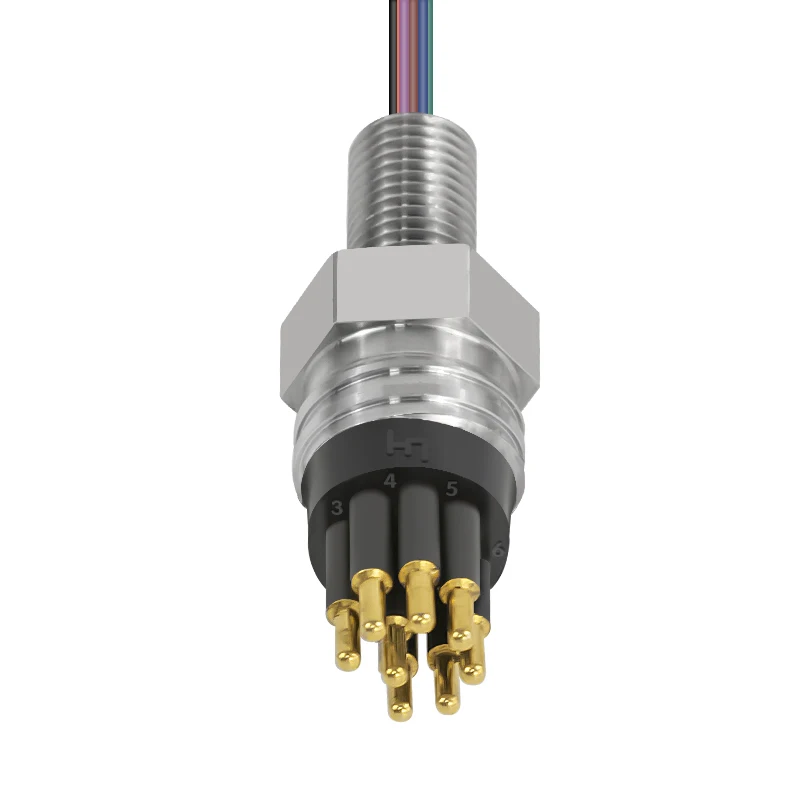 

MCBH8M Marine Underwater Connector Factory Micro Circular Series 8 Pin Pluggable Male Bulkhead Connectors Subsea
