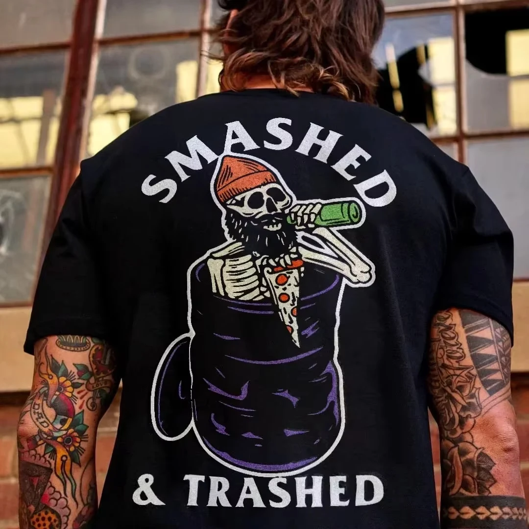 HOT SALE Scary Devil Dark Punk Skull Graphic T-shirt  Hip Hop T-shirt Man Goth Harajuku Graphic T-shirt Ropa Hombre Camisetas