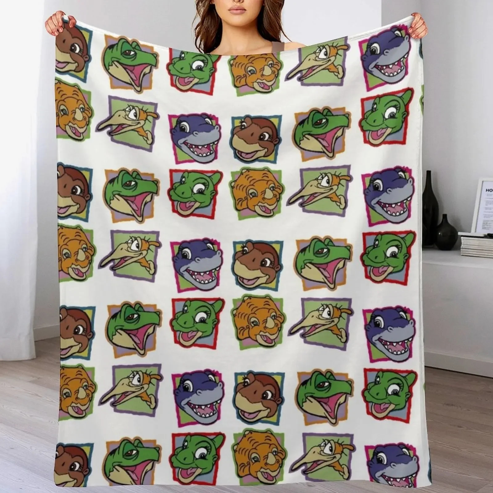 The Land Before Time Collection Throw Blanket Warm Plush Fuzzy Blanket for Living Room
