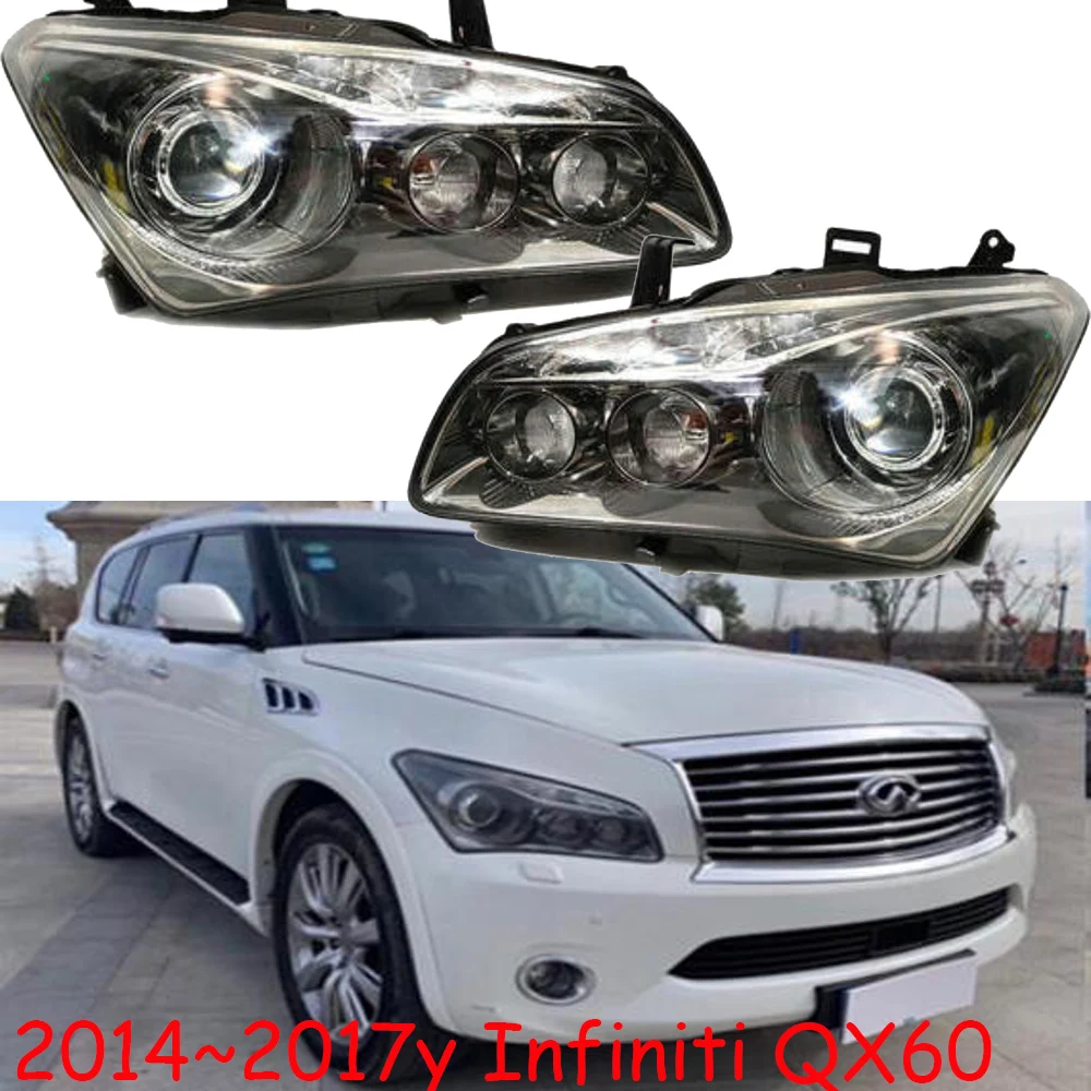 

1pcs secondhand car bumper headlamp For Infiniti QX60 headlight 2014~2017y head lamp for Infiniti QX60 fog lamp