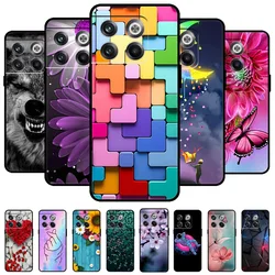 For OnePlus 10T 5G Case Black Cover Lion Wolf Silicone Soft Back Cases For OnePlus Ace Pro Phone Case 10T 10 T Protective Shell