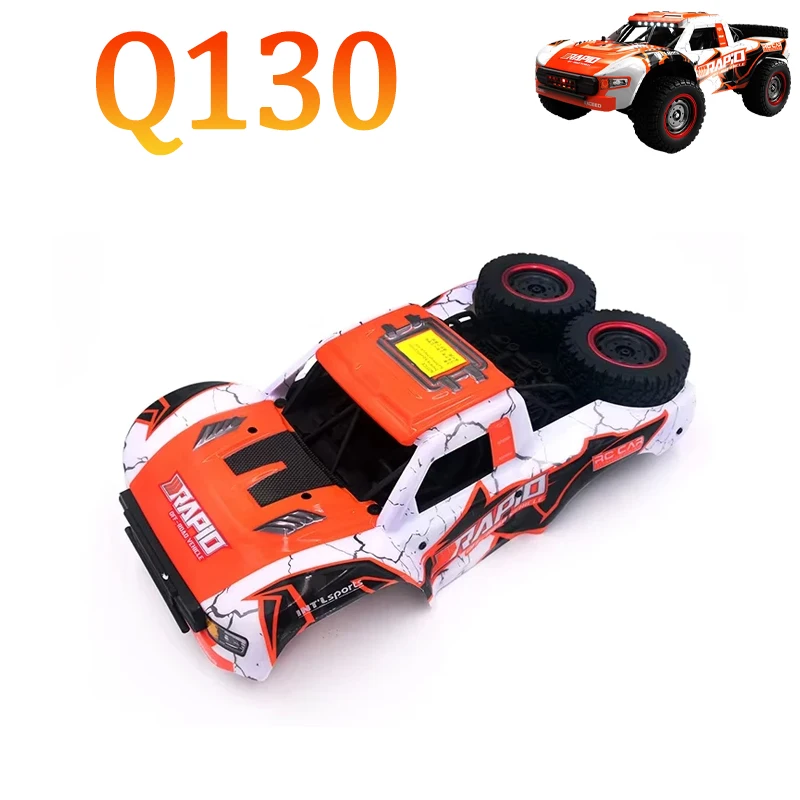 SCY 16101 16102 16103 16106 Q130 Peças de carro RC Carcaça de carro, pneu, amortecedor, pilar de carcaça de carro, componente de direção, eixo de transmissão