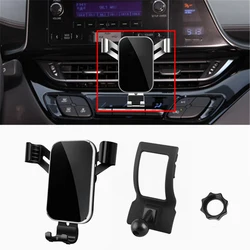 Phone Stand For Toyota C-HR 2017 2018 Car Air Vent Mobile Phone Cellphone Holder Stand Mount Cradle Clip For CHR 2017 2018 2019