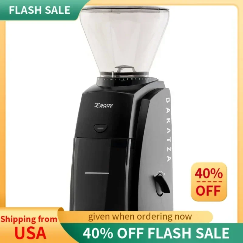 QWBaratza Encore Conical Burr Coffee Grinder (Black)