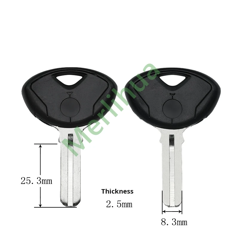 BMW motorcycle key, suitable for: BMW K1200 K1300 S1000R R1200R HP4 motorcycle key embryo(can be placed anti-theft chip).