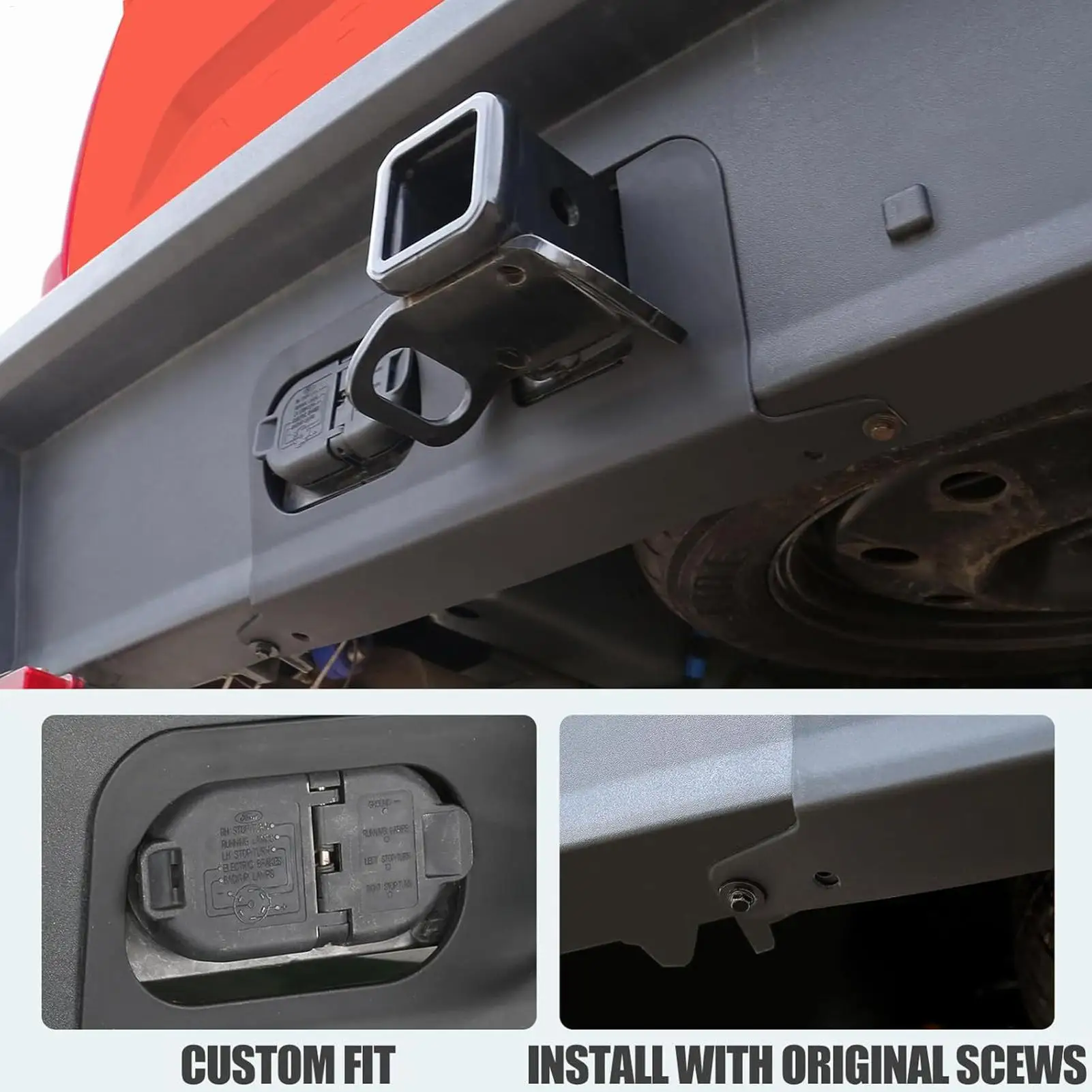 

Для Ford Maverick сцепка, крышка заднего бампера, разъем, защита бампера, матовая отделка, пластина для внешнего стиля груза