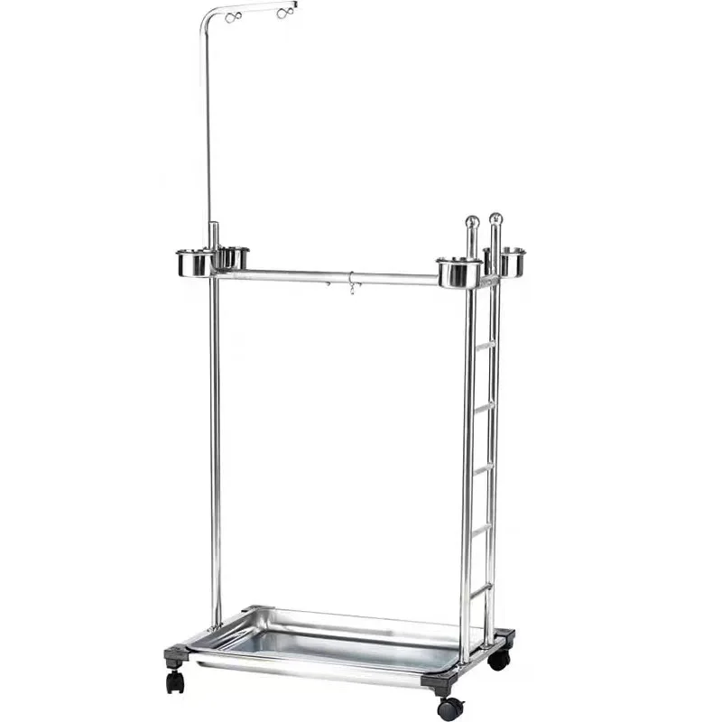 

Parrot stand large indoor floor stainless steel gray parrot small sun habitat
