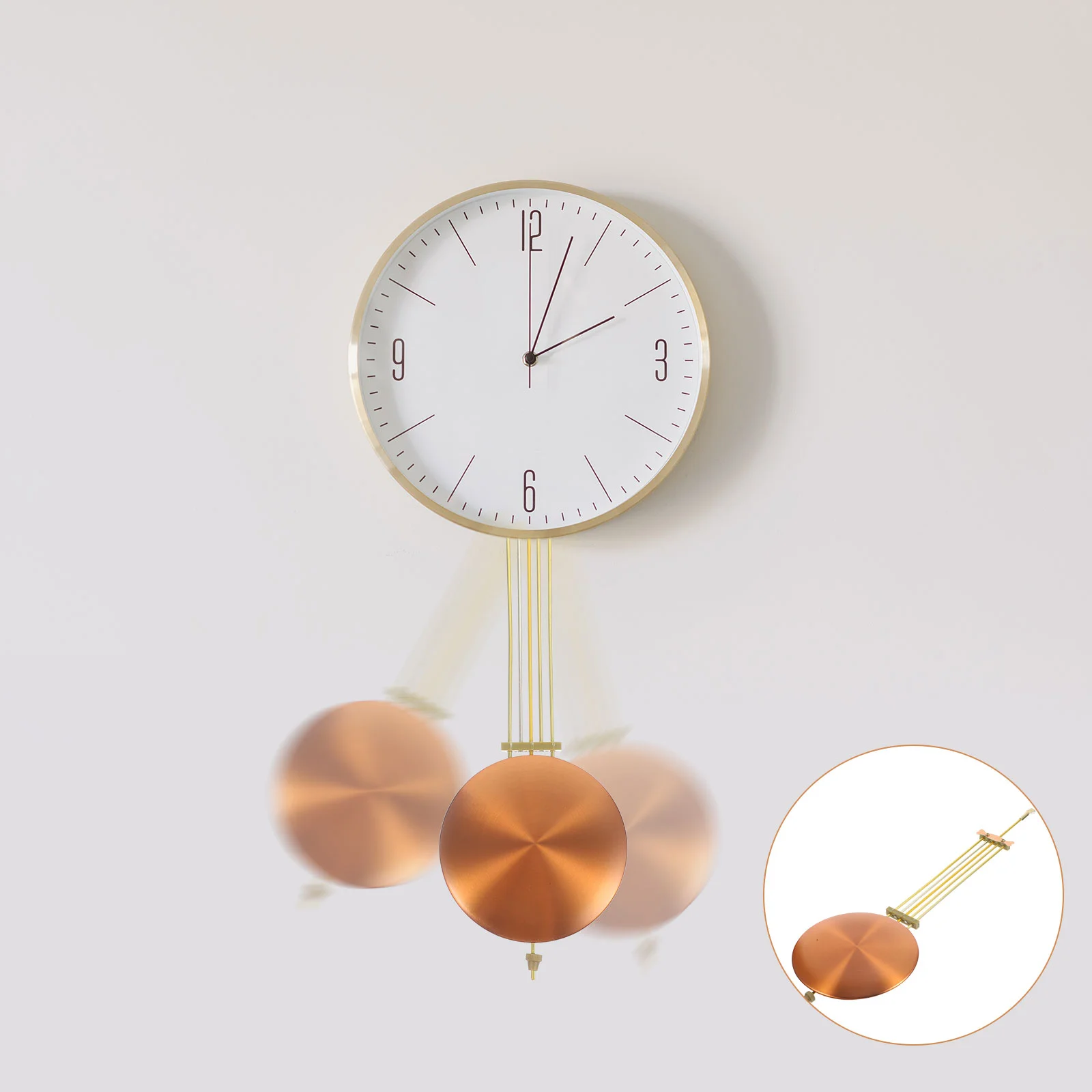 Quartz Clock Accessories Rocker Swing Movement Golden Decor Numerals Silent Movements Vintage Wall Metal Pendulum Parts